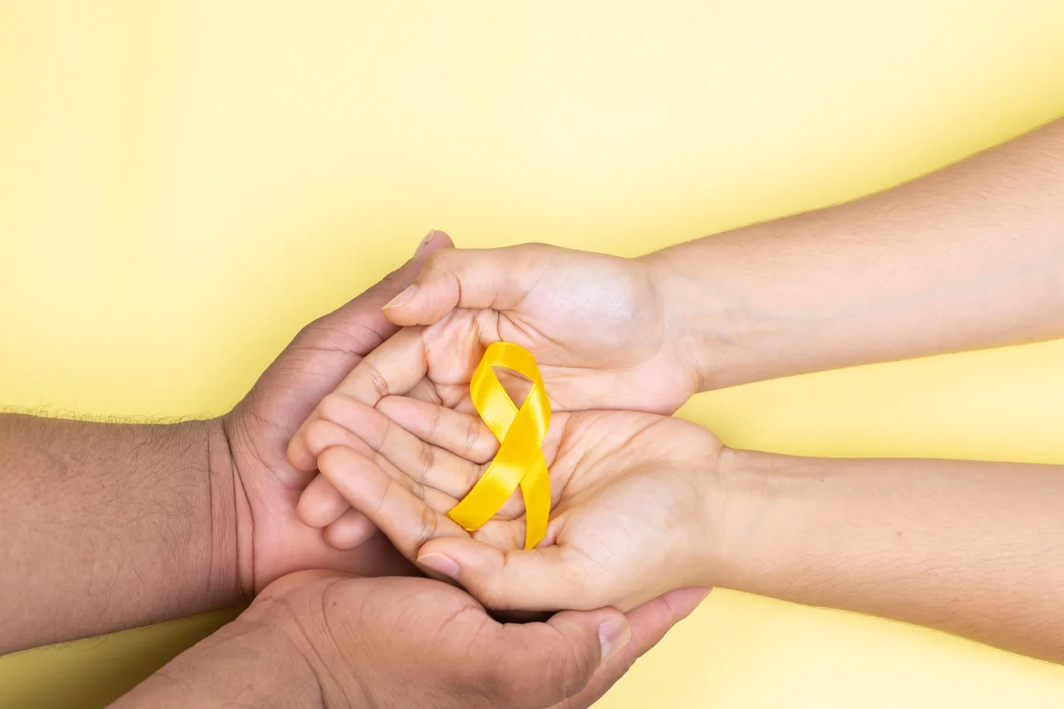 Childhood cancer awareness — gold ribbon support at Anadolu Medical Center